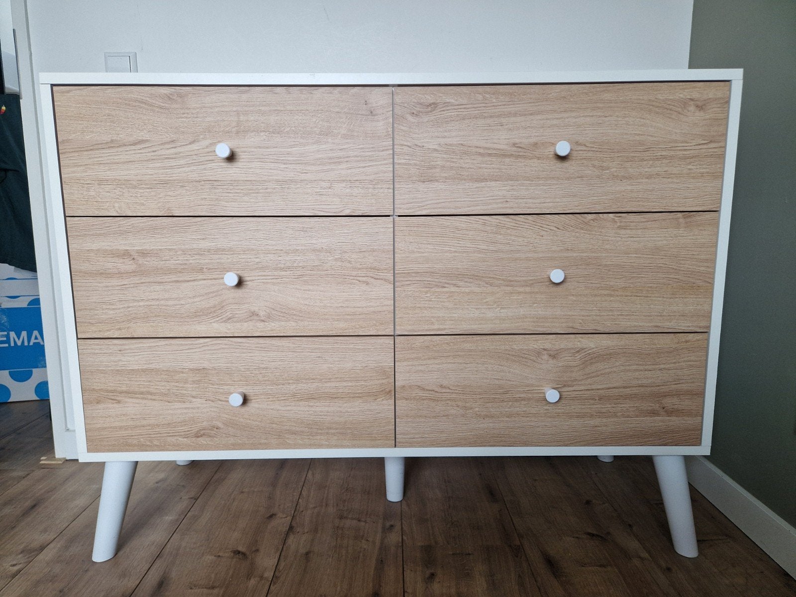 MADE ladekast met 6 laden - modern design, Ophalen, Gebruikt, 100 tot 150 cm, 5 laden of meer