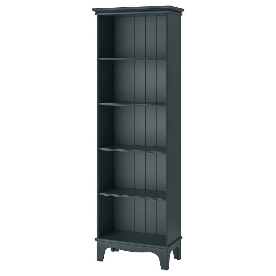 IKEA Lommarp Boekenkast Donker Blauwgroen, Ophalen, Met plank(en), 50 tot 100 cm, Zo goed als nieuw