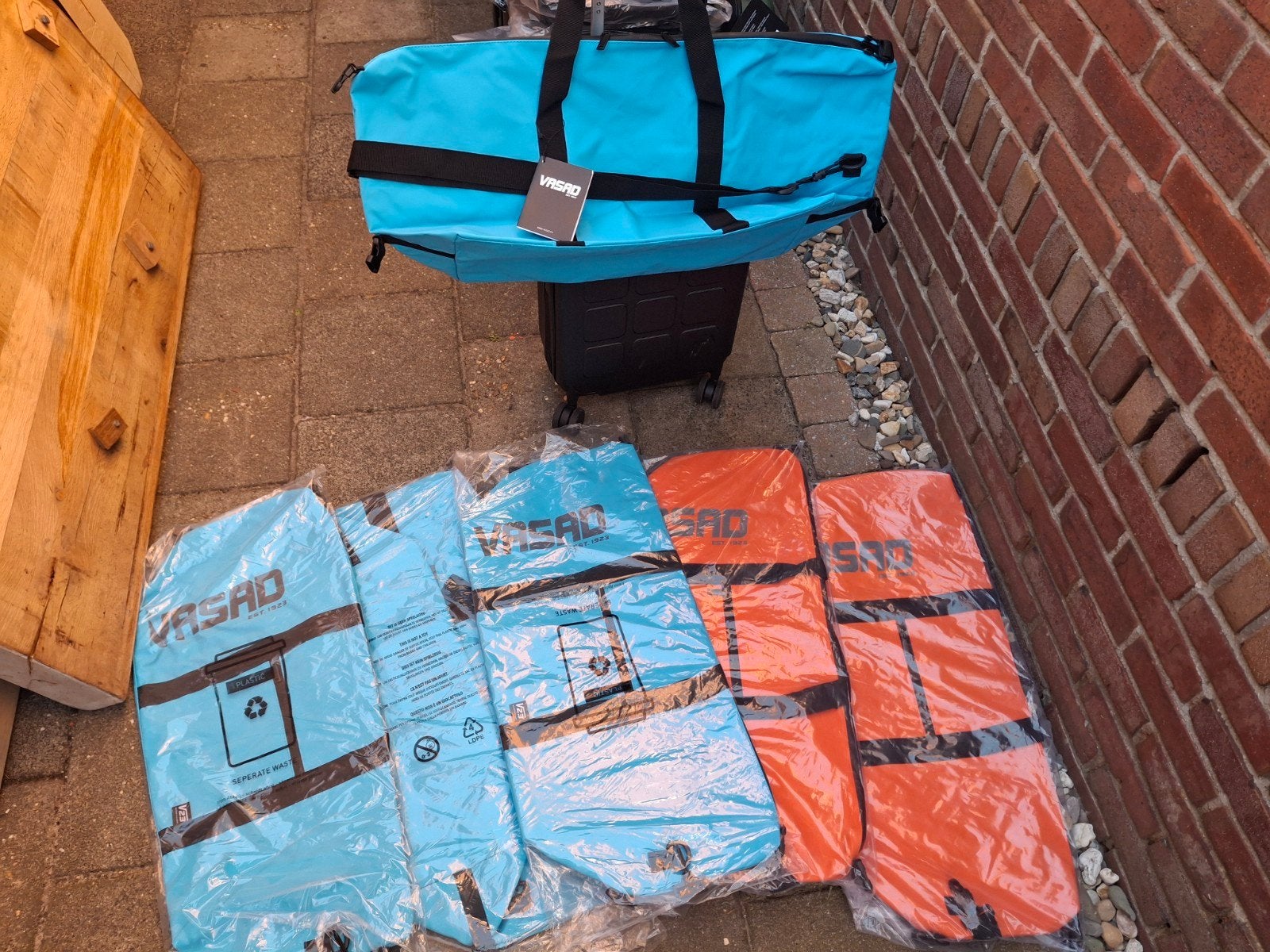 6x All Weather Duffel Bag - 4x Blauw, 2x Oranje, Sieraden, Tassen en Uiterlijk, Tassen | Reistassen en Weekendtassen, Ophalen of Verzenden