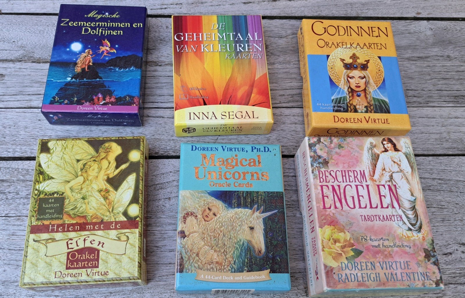 Zes sets Orakelkaarten, Tarot of Kaarten leggen, Overige typen, Ophalen of Verzenden, Zo goed als nieuw
