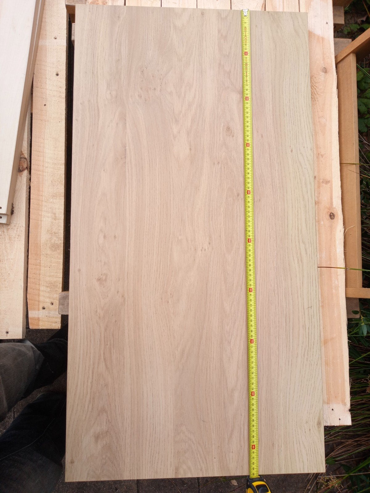 Legplanken, bureaublad, zware kwaliteit, Doe-het-zelf en Verbouw, Hout en Planken, Gebruikt, Minder dan 25 mm, Eiken, Ophalen of Verzenden