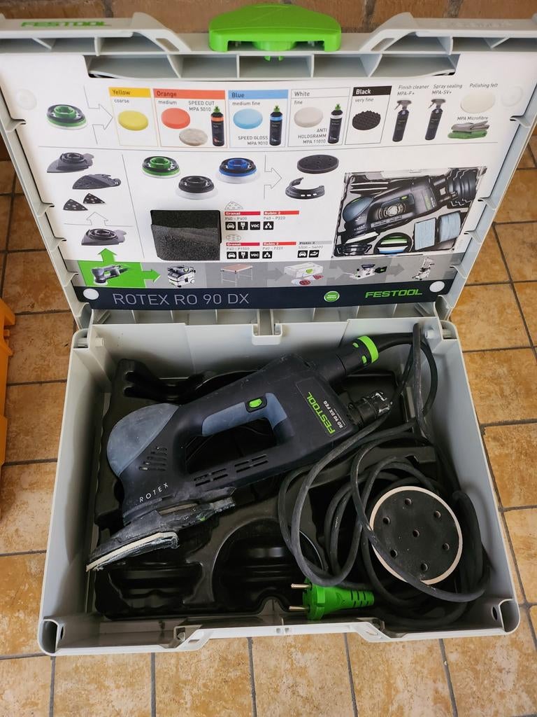 Festool Rotex RO 90 DX Excentrische Schuurmachine, Doe-het-zelf en Verbouw, Gereedschap | Schuurmachines, Ophalen of Verzenden