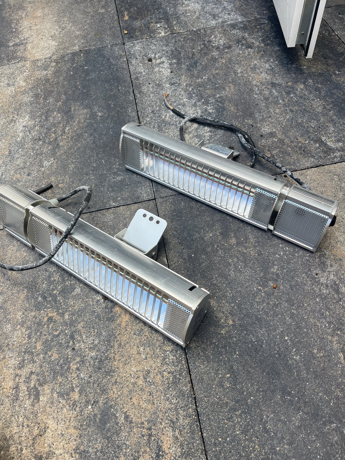 2x Euromac elektrische terrasverwarmers 1500W, Gebruikt, Waterbestendig, Wand, Ophalen