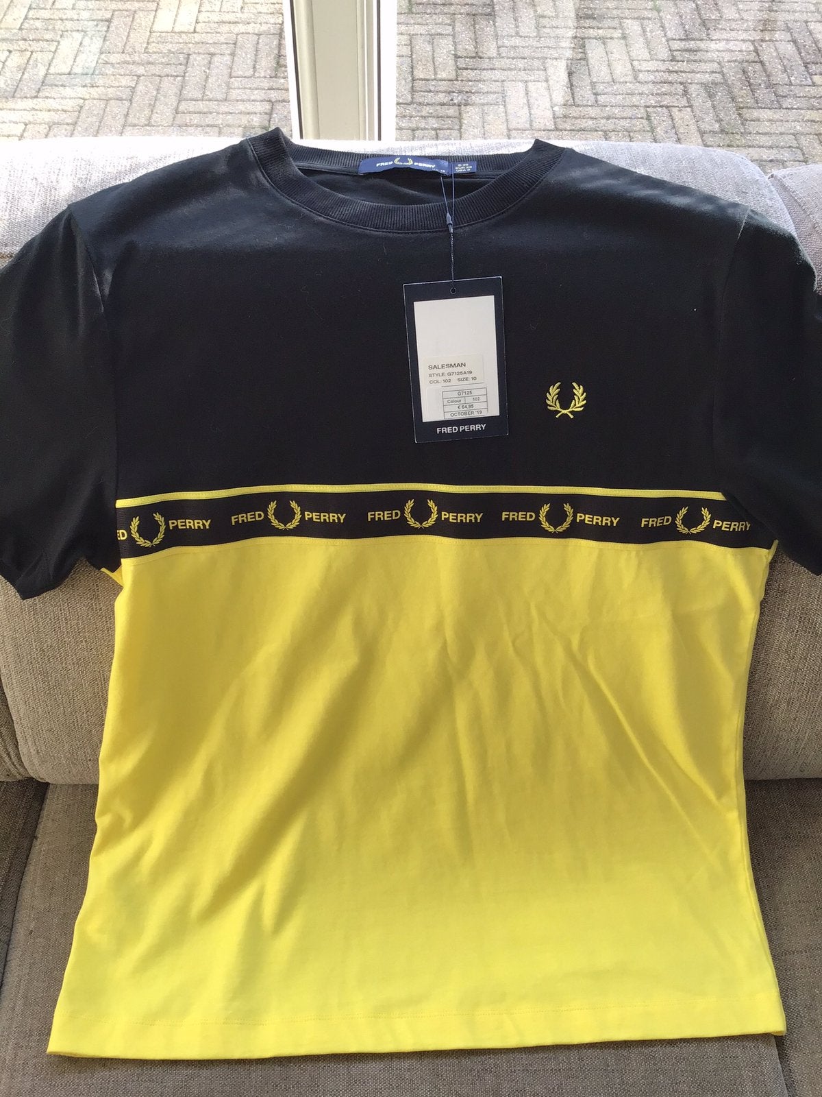 Fred Perry tshirt nieuw, Ophalen of Verzenden, Nieuw, Zwart