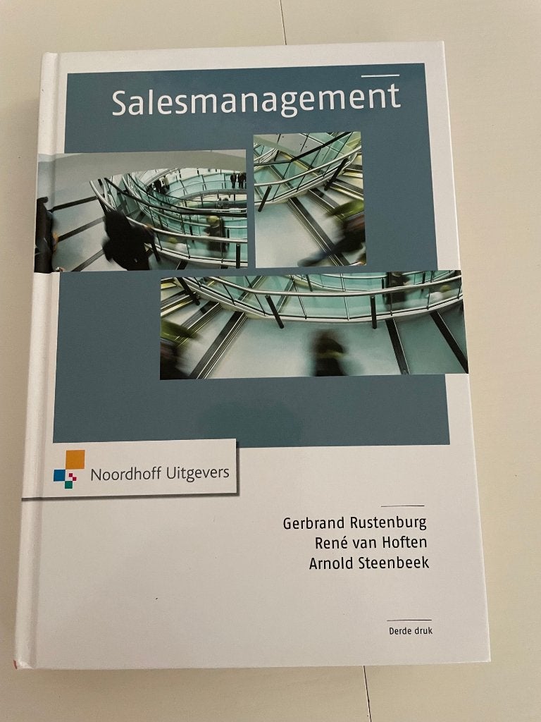 Salesmanagement - Gerbrand Rustenburg, Ophalen of Verzenden, Beta, Zo goed als nieuw, HBO