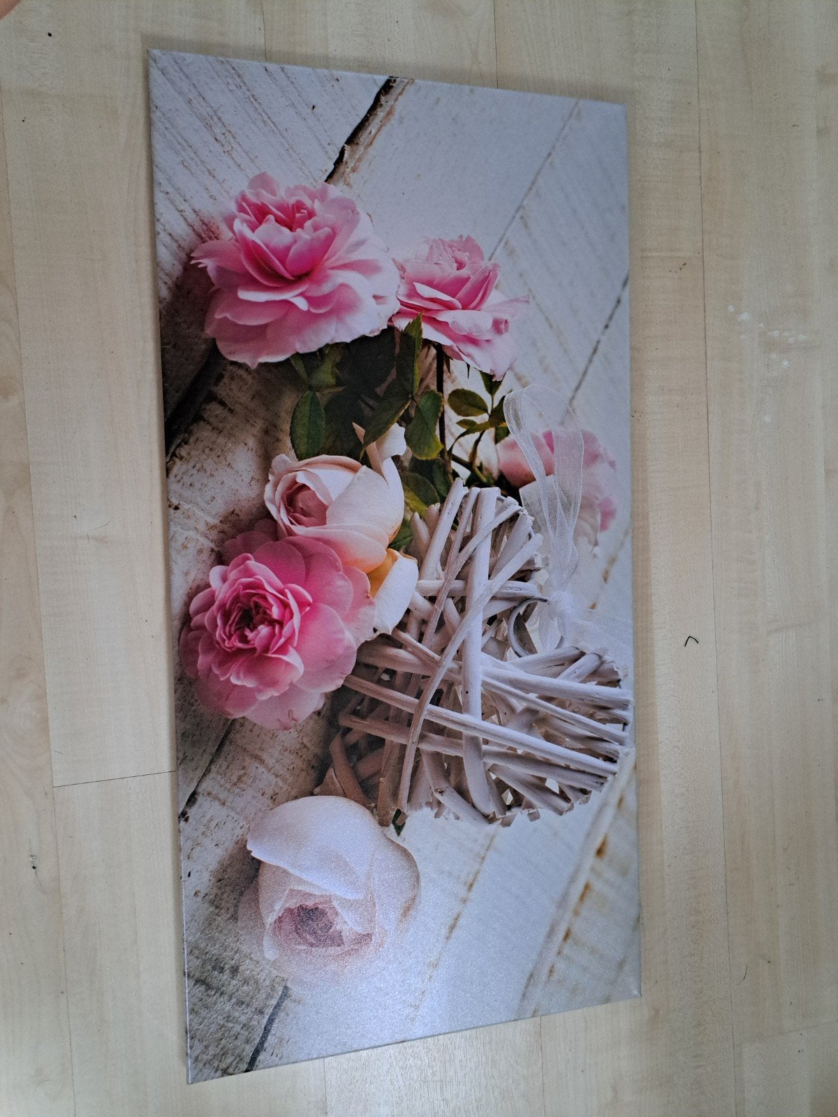 Canvas rozen 80x40, Ophalen, Zo goed als nieuw, Schilderij