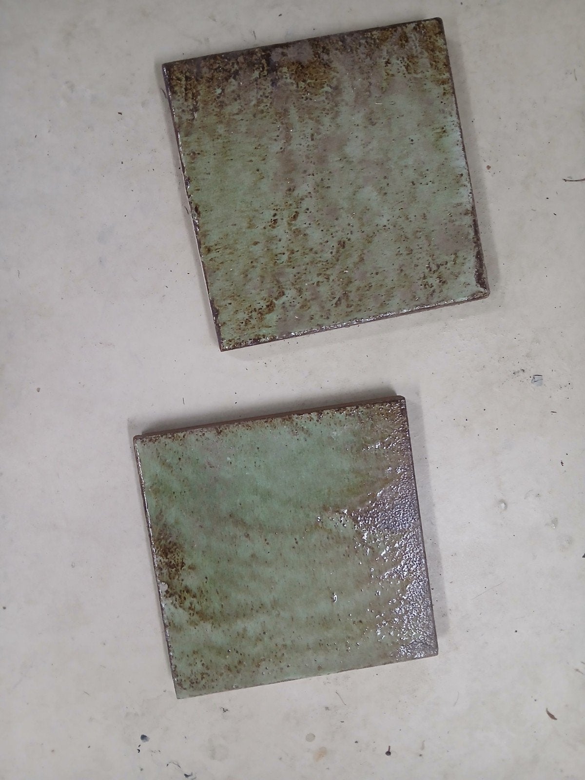 Twee Estrikken Vloertegels - Groen/Bruin, Doe-het-zelf en Verbouw, Ophalen of Verzenden