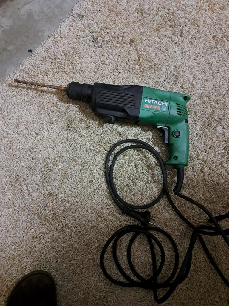Hitachi DH 24PB Boorhamer - 620W - Gebruikt, Boor- en/of Breekhamer, Ophalen of Verzenden, Klopboormechanisme, Gebruikt