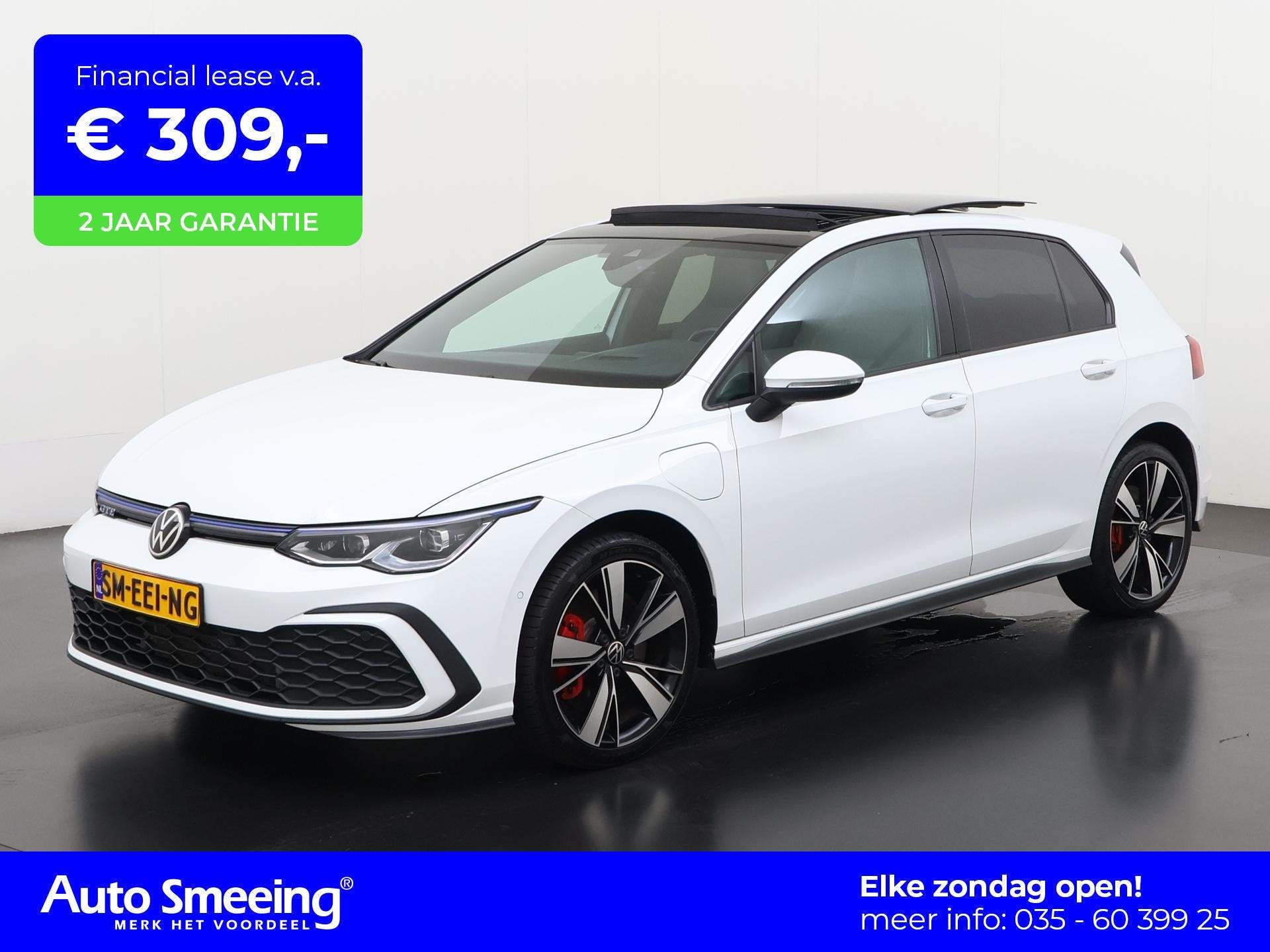 Volkswagen Golf 1.4 eHybrid GTE | Panoramadak | Head-up | IQ, Auto's, Stof, Gebruikt, 4 cilinders, Wit