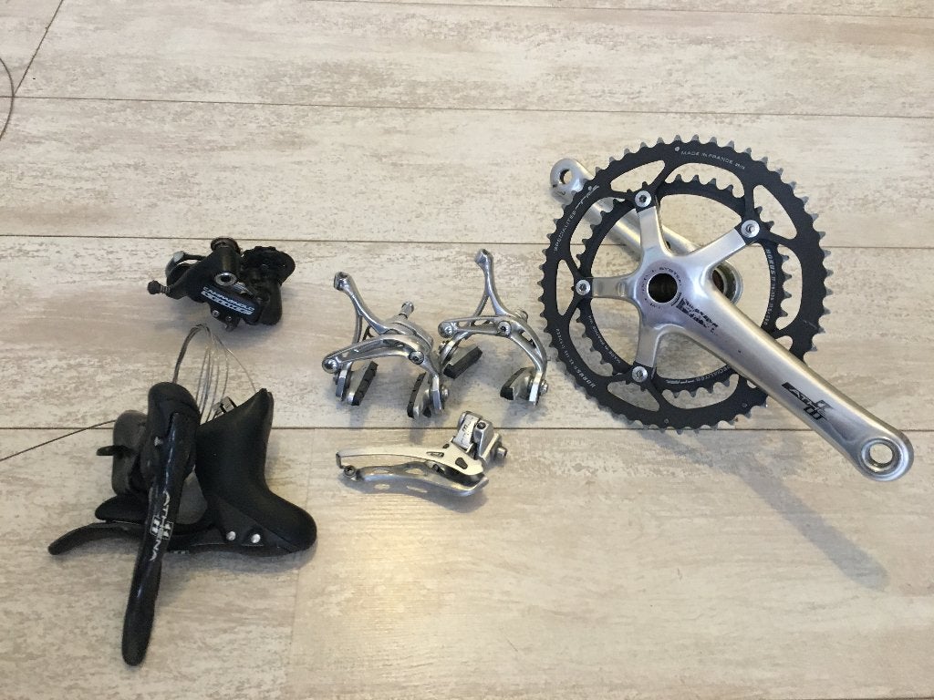 Athena 11 Campagnolo Groupset, Gebruikt, Ophalen of Verzenden, Aluminium, Campagnolo