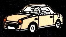 Nissan Figaro pins- lichtbruin, Verzenden, Nieuw, Transport, Speldje of Pin