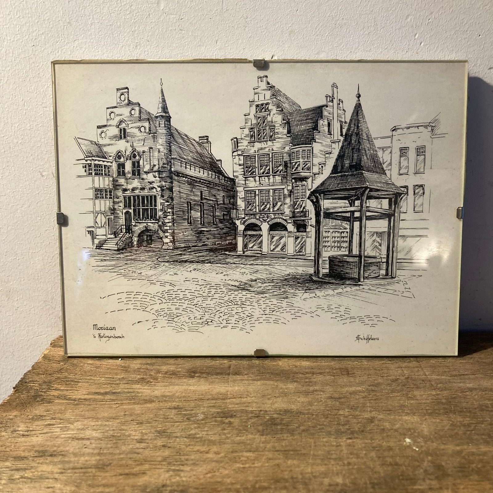Fotolijst 'Moriaan Den Bosch' 13x18 cm, Antiek en Kunst, Ophalen of Verzenden