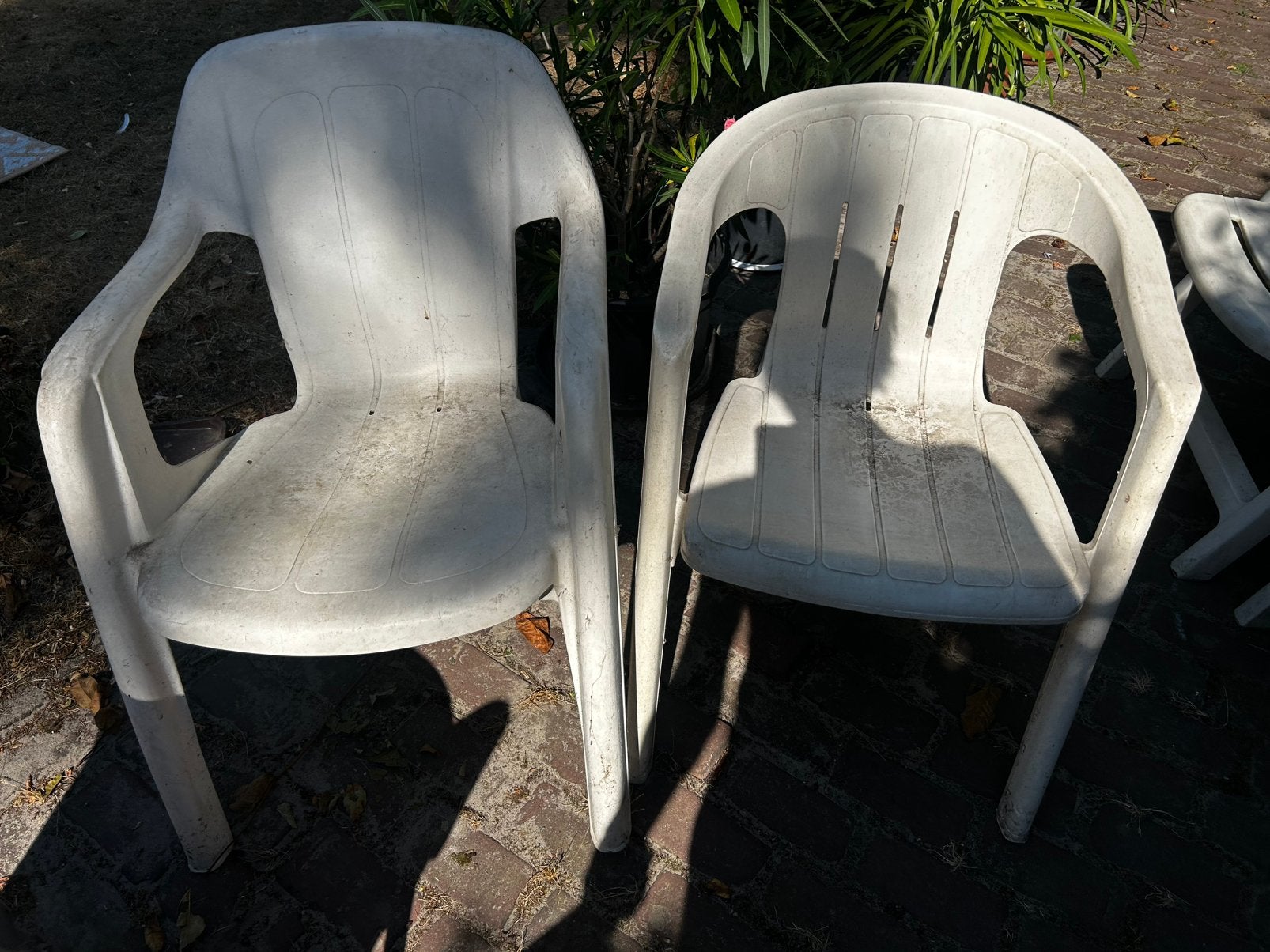 Tuinstoelen gratis 4 stuks, Ophalen, Zo goed als nieuw, Kunststof