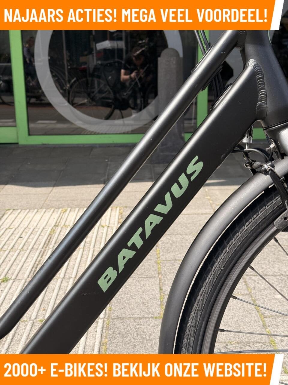 Batavus fonk Elektrische fiets met E-Motion voorwiel motor!, 47 tot 51 cm, Zo goed als nieuw, 50 km per accu of meer, Batavus
