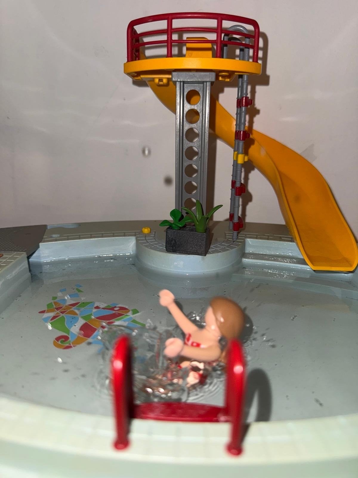 Playmobil Zwembad met Glijbaan en Figuur, Kinderen en Baby's, Ophalen, Gebruikt, Losse onderdelen, Overige typen