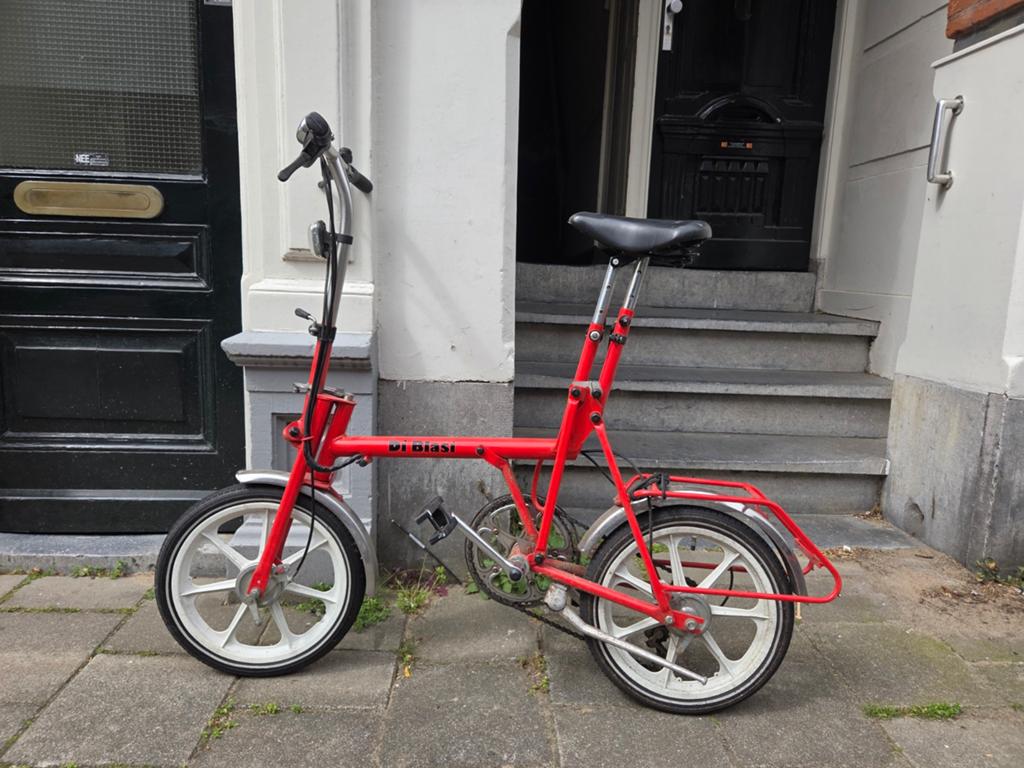 Di Blasi vouwfiets - vintage rood, Ophalen, Gebruikt, 20 inch of meer, Versnellingen