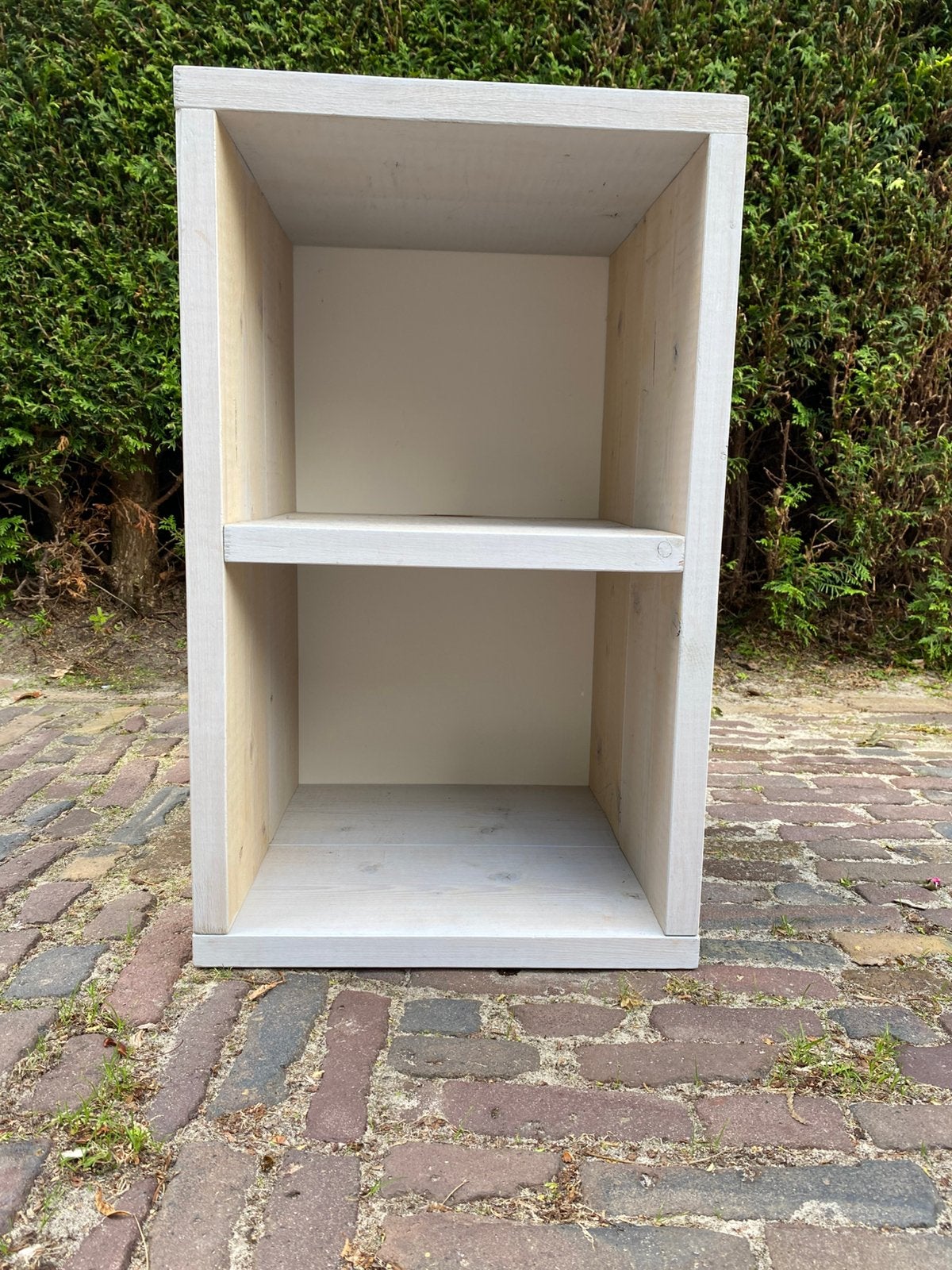 Mooi steigerhouten opberg/zitkast, Huis en Inrichting, Kasten | Boekenkasten, Ophalen, 50 tot 100 cm, Zo goed als nieuw, Minder dan 100 cm