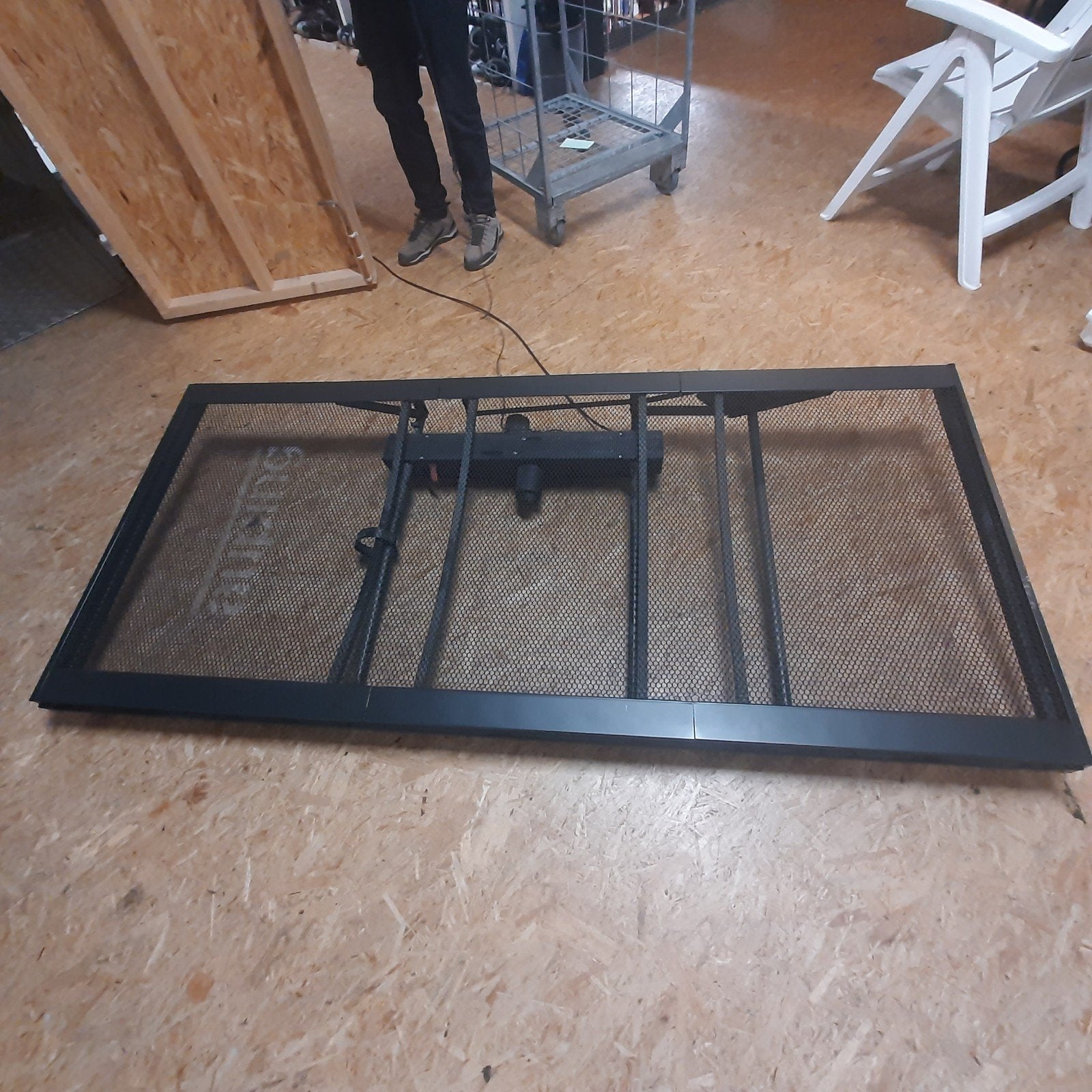 Auping elektrisch verstelbare bedbodem 90 bij 200, Huis en Inrichting, Slaapkamer | Bedden, Ophalen, 90 cm, Zwart, 200 cm