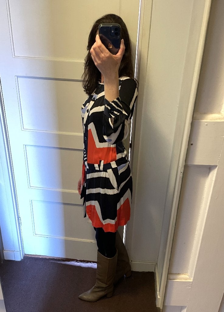 Diane von Fürstenberg vintage jurk, Diane von Fürstenberg, Maat 36 (S), Gedragen, Boven de knie