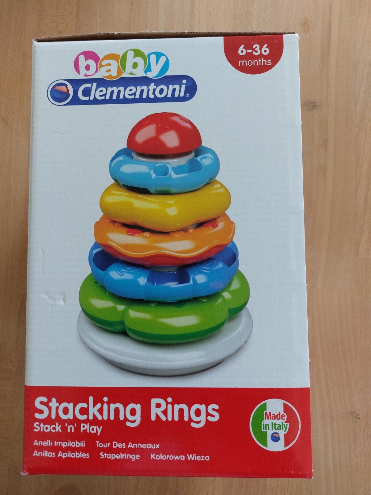 Baby Clementoni Stapelringen - Stack 'n' Play, Kinderen en Baby's, Ophalen of Verzenden, Zo goed als nieuw, Overige typen