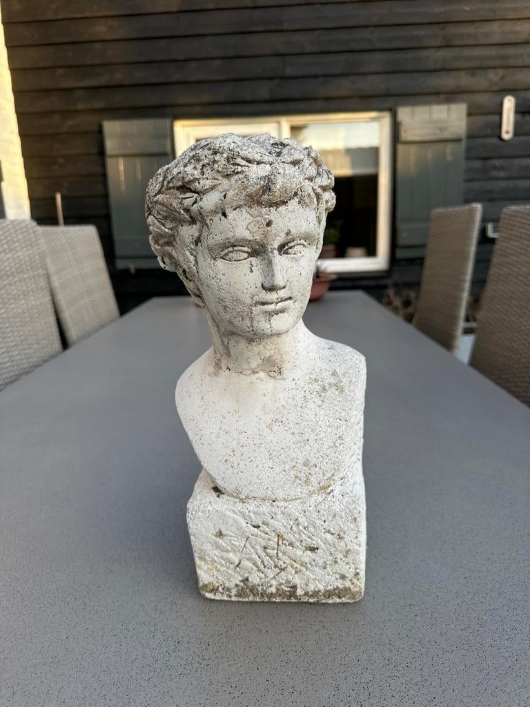 Decoratieve Buste van Beton - 36 cm Hoog, Ophalen of Verzenden