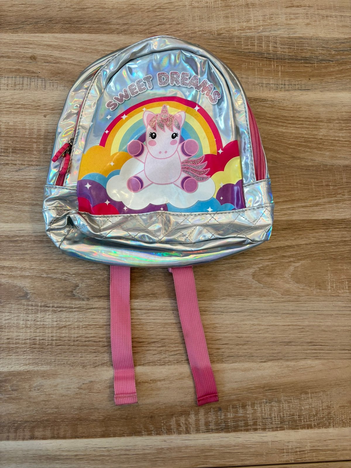 Reflecterende unicorn rugzak peuter/kleuter, Ophalen of Verzenden, Zo goed als nieuw, Overige merken