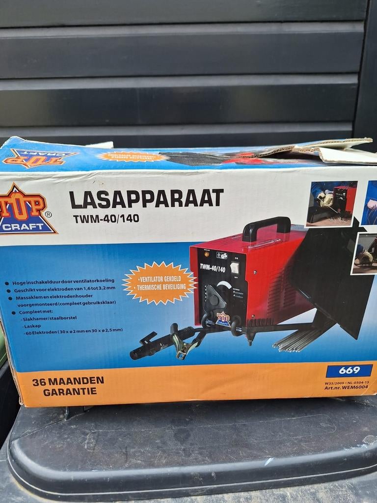 Top Craft Lasapparaat TWM-40/140 - Nieuw in doos, Ophalen, Nieuw, Minder dan 150 ampère, Elektroden
