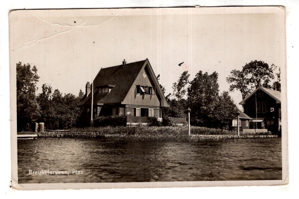 Breukelen Breukelerveen  1940  bij Loosdrecht, Verzenden, 1920 tot 1940, Gelopen, Noord-Holland