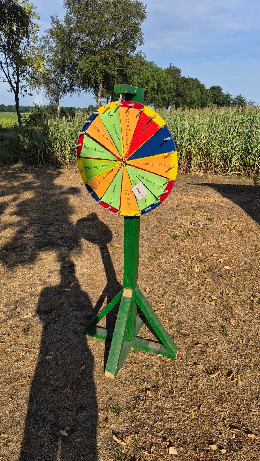 draai-radje, quiz-radje, shot-radje, Ophalen