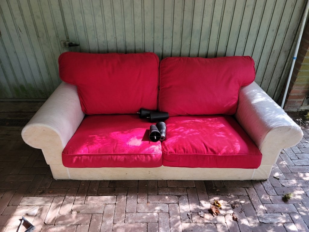 IKEA Ektorp bank 2-zits zonder hoes, Ophalen, Gebruikt, Tweepersoons, 75 tot 100 cm