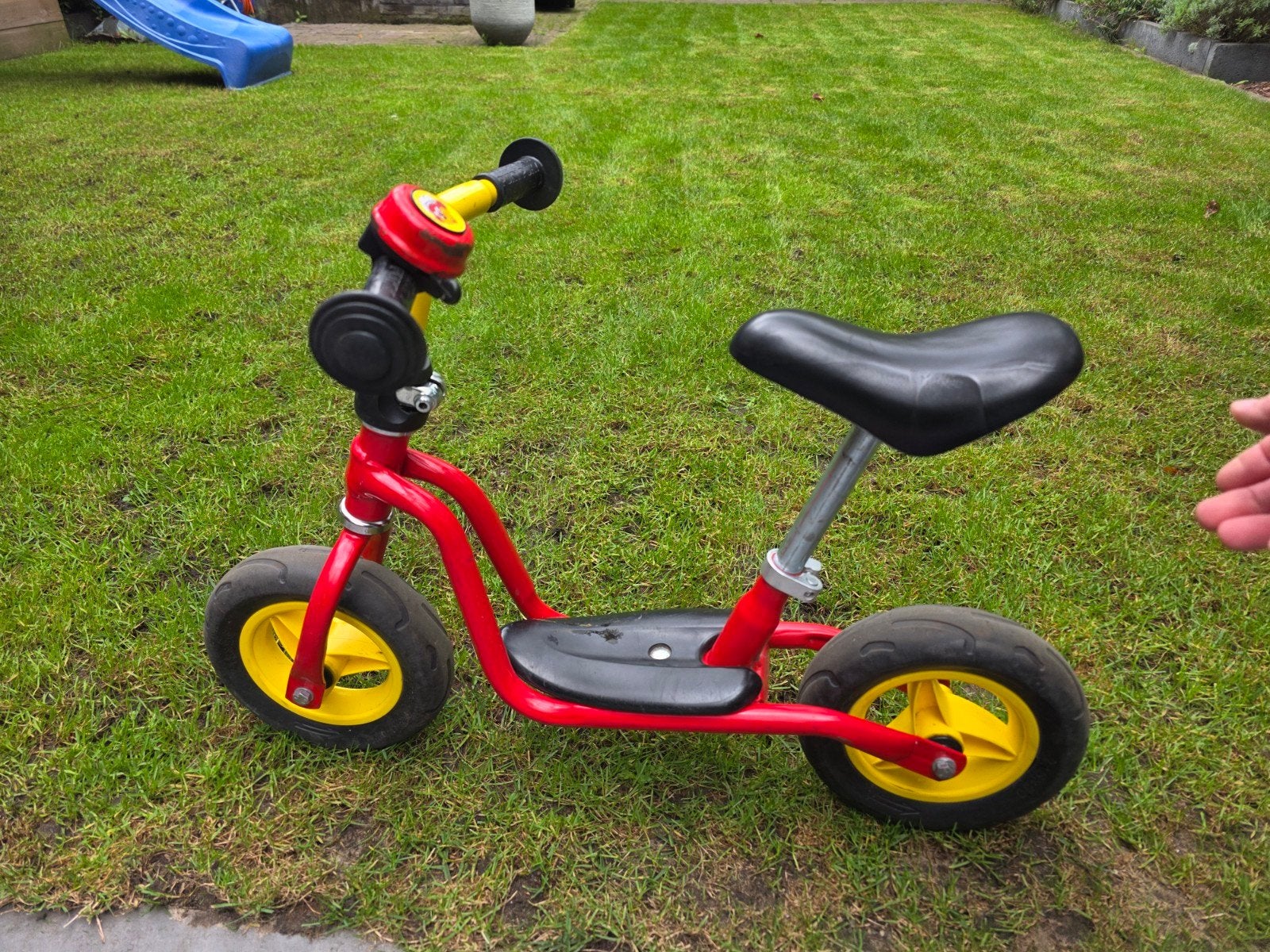 Puky loopfiets rood/geel - perfect voor de kleintjes!, Ophalen of Verzenden, Gebruikt, Minder dan 16 inch, Puky