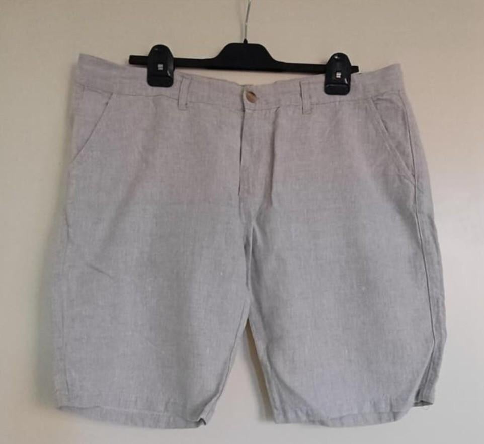 Lichtgrijze linnen broek voor heren, maat 56, Kleding | Heren, Broeken en Pantalons, Maat 56/58 (XL), Ophalen of Verzenden, Grijs