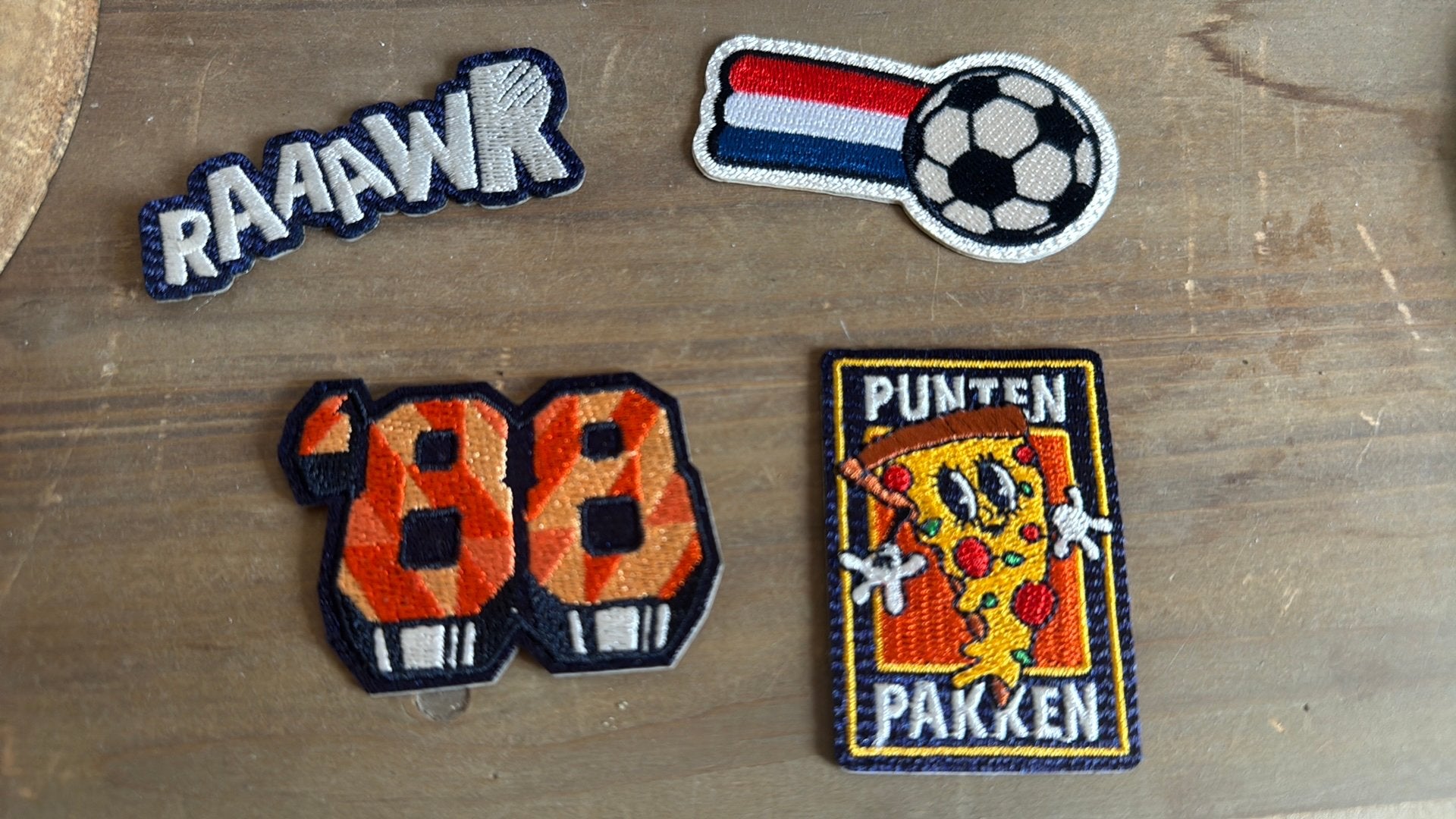 Jumbo Juichjack Emblemen: '88' en 'RAAAWR’ ‘punten pakken’, Ophalen, Nieuw, Overige applicaties