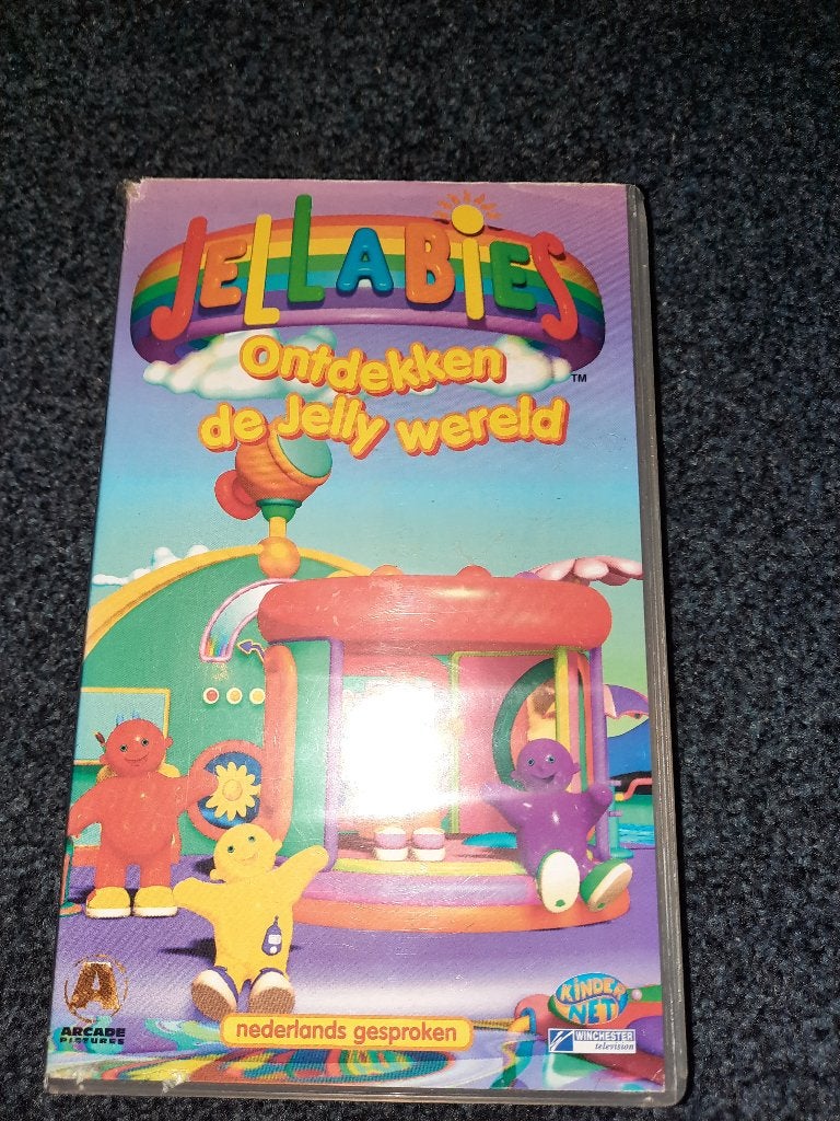 DE JELLABIES VEROVEREN DE WERELD! Op VIDEO!, Verzenden, Alle leeftijden, Zo goed als nieuw, Kinderprogramma of -film