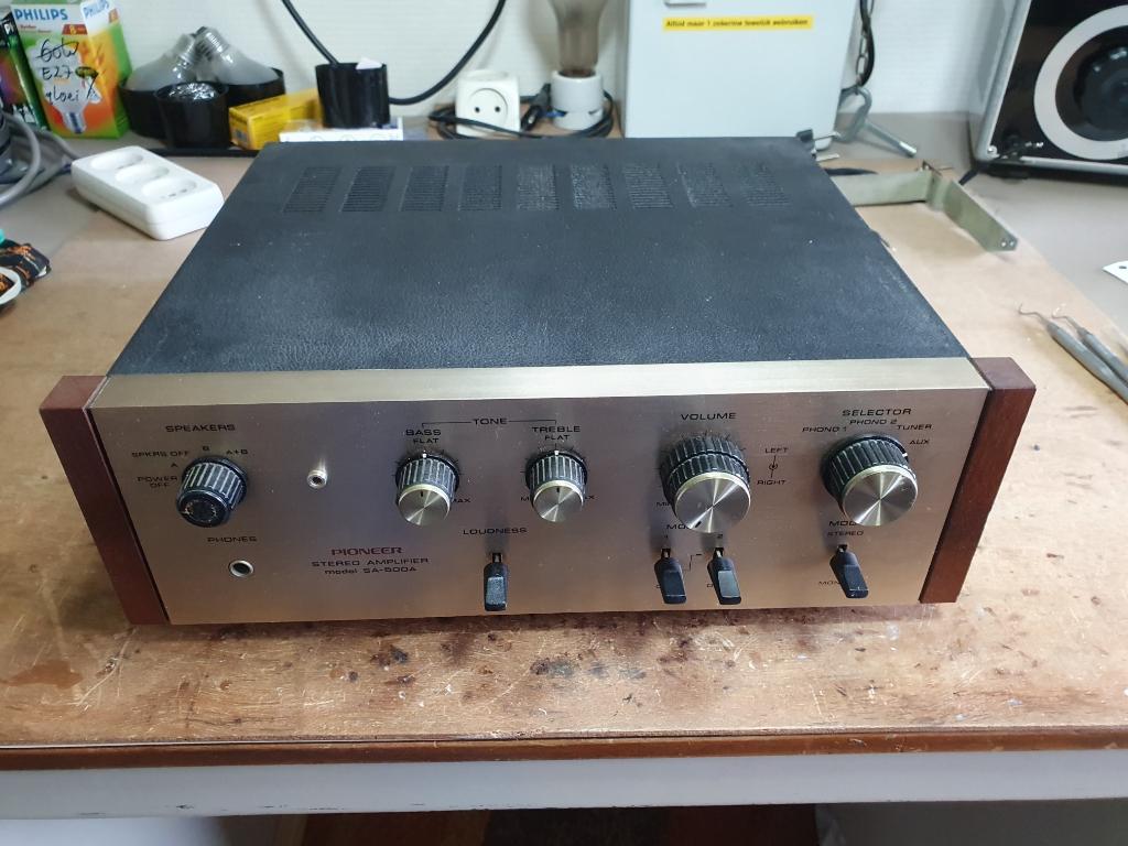 Pioneer versterker SA 500A, Audio, Tv en Foto, Versterkers en Receivers, Ophalen of Verzenden, Gebruikt, Minder dan 60 watt, Pioneer