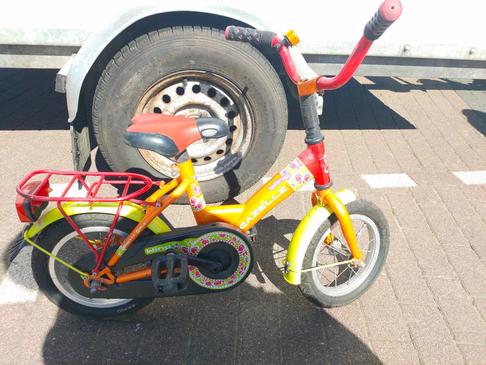 12 inch Gazelle Wing kinderfiets, Ophalen, Terugtraprem, Gazelle, Minder dan 16 inch