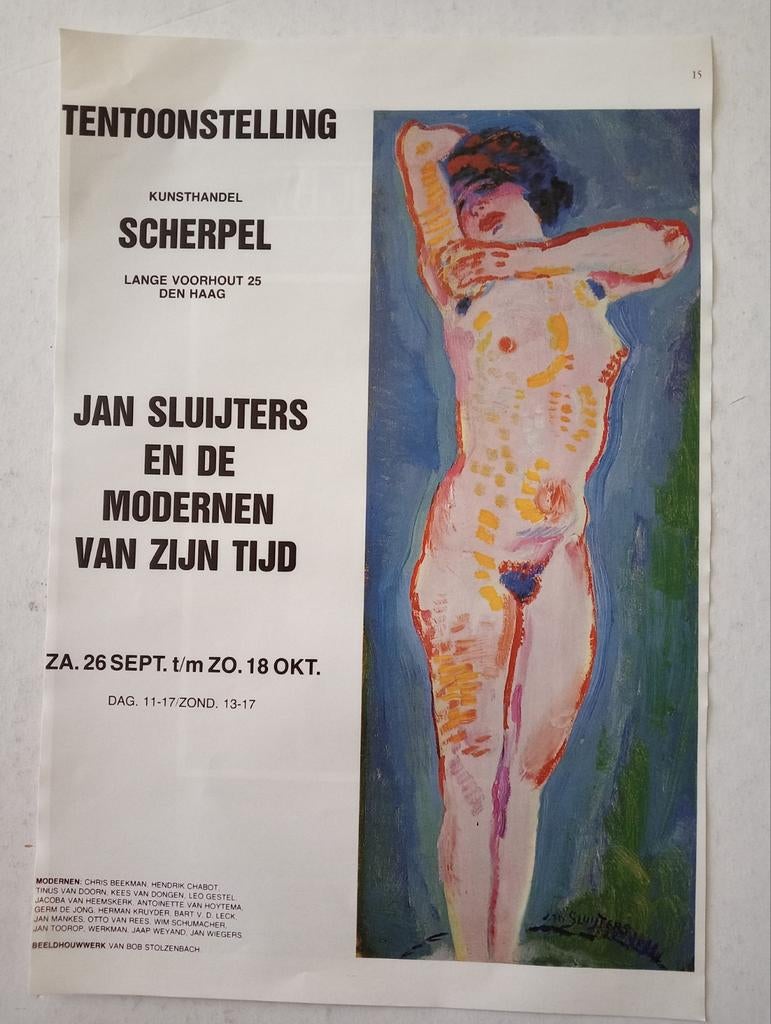 Jan Sluijters Sluyters affiche 1981, Ophalen of Verzenden, 1980 tot heden, Tijdschrift