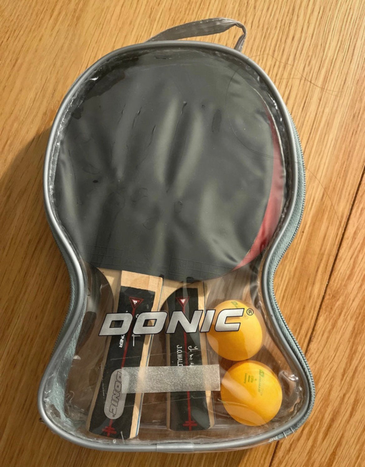 Tafeltennis set Donic Rood/zwart, Sport en Fitness, Ophalen of Verzenden, Nieuw, Net, Batje(s) of Balletje(s)