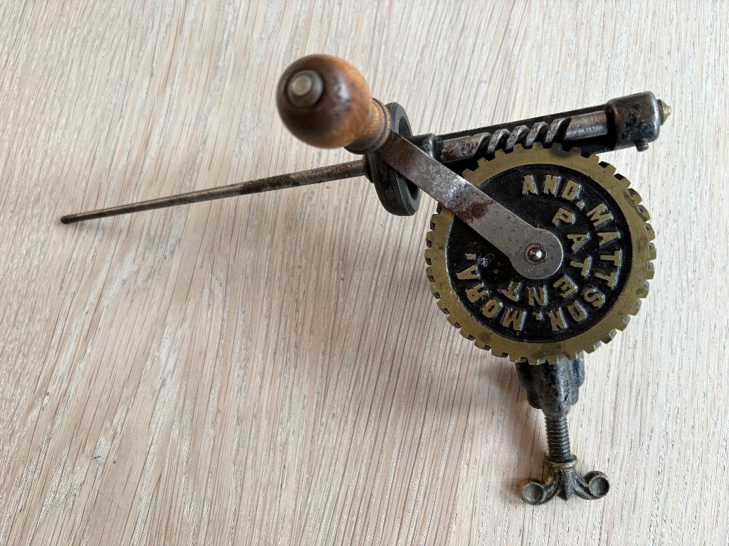 Antieke spoelwinder A. Mattson Mora Zweden handspoelmachine, Ophalen of Verzenden