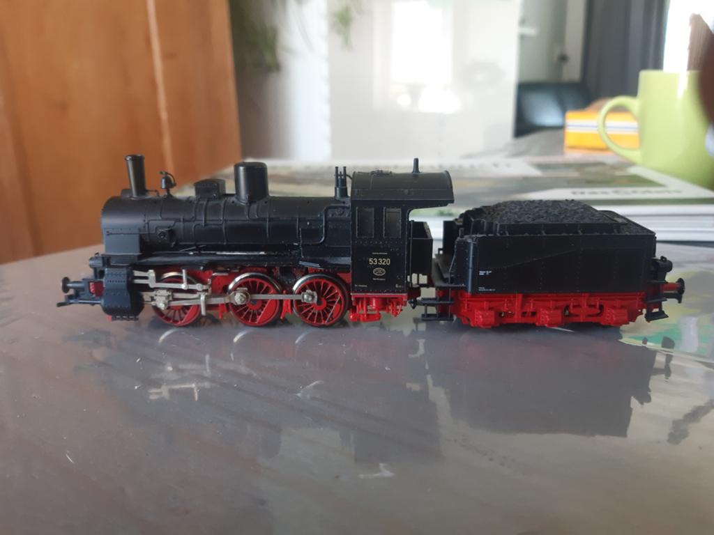 Fleischmann stoomlocomotief 53320, Hobby en Vrije tijd, Modeltreinen | H0, Gebruikt, Fleischmann, Ophalen of Verzenden, Gelijkstroom
