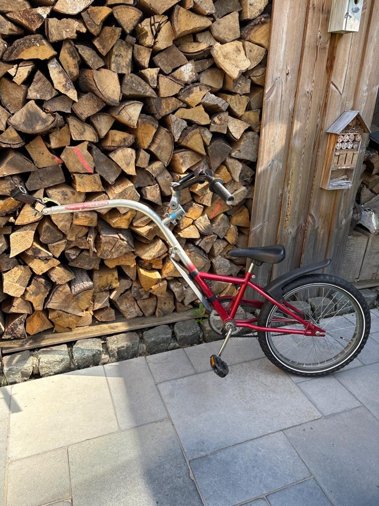 Kinderfiets met trekstang - Ideaal voor jonge fietsers, Ophalen, Zo goed als nieuw