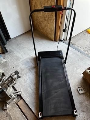 Compacte Loopband met Helling en Afstandsbediening, Ophalen, Gebruikt, Metaal, Loopband