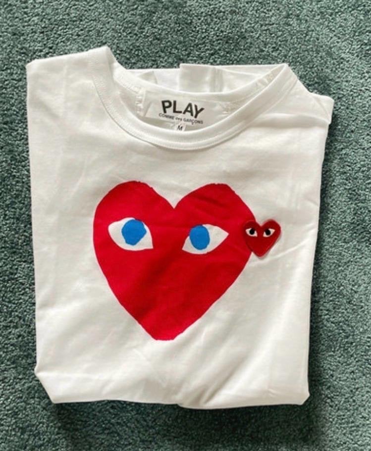 Comme des Garçons PLAY T-shirt, Kleding | Dames, Maat 38/40 (M), Wit, Nieuw, Ophalen of Verzenden