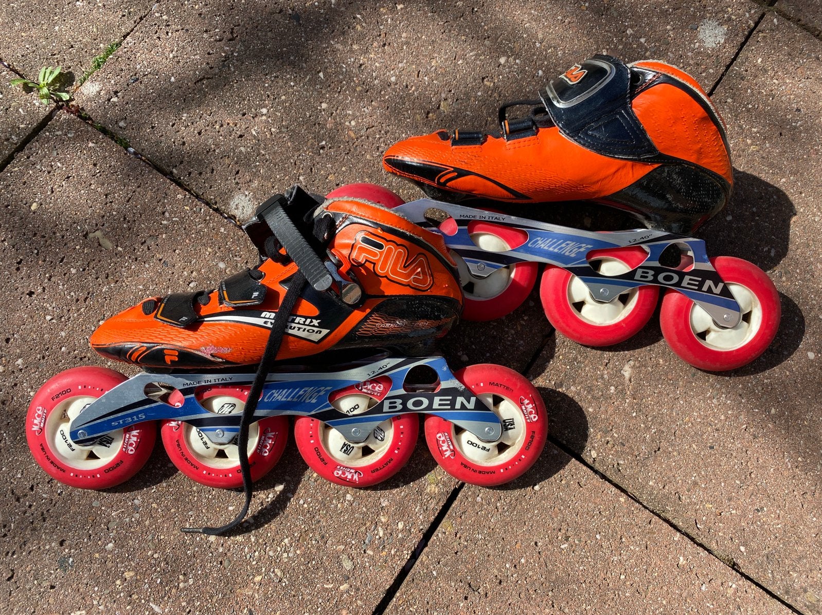 Inline skates 100mm maat 42, Overige merken, Gebruikt, Ophalen of Verzenden, Inline skates 4 wielen