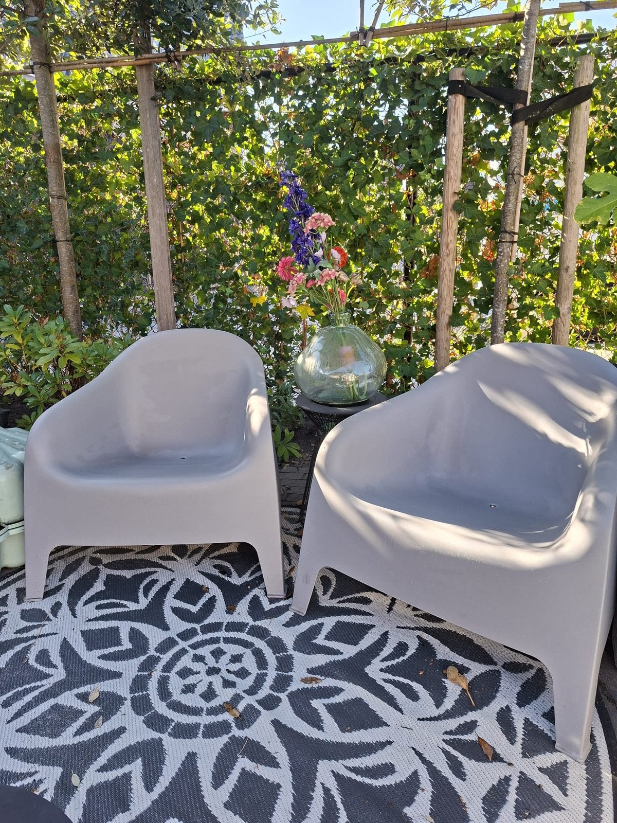 Ikea SKARPÖ loungestoelen voor buiten, Tuin en Terras, Tuinstoelen, Ophalen, Gebruikt, Kunststof