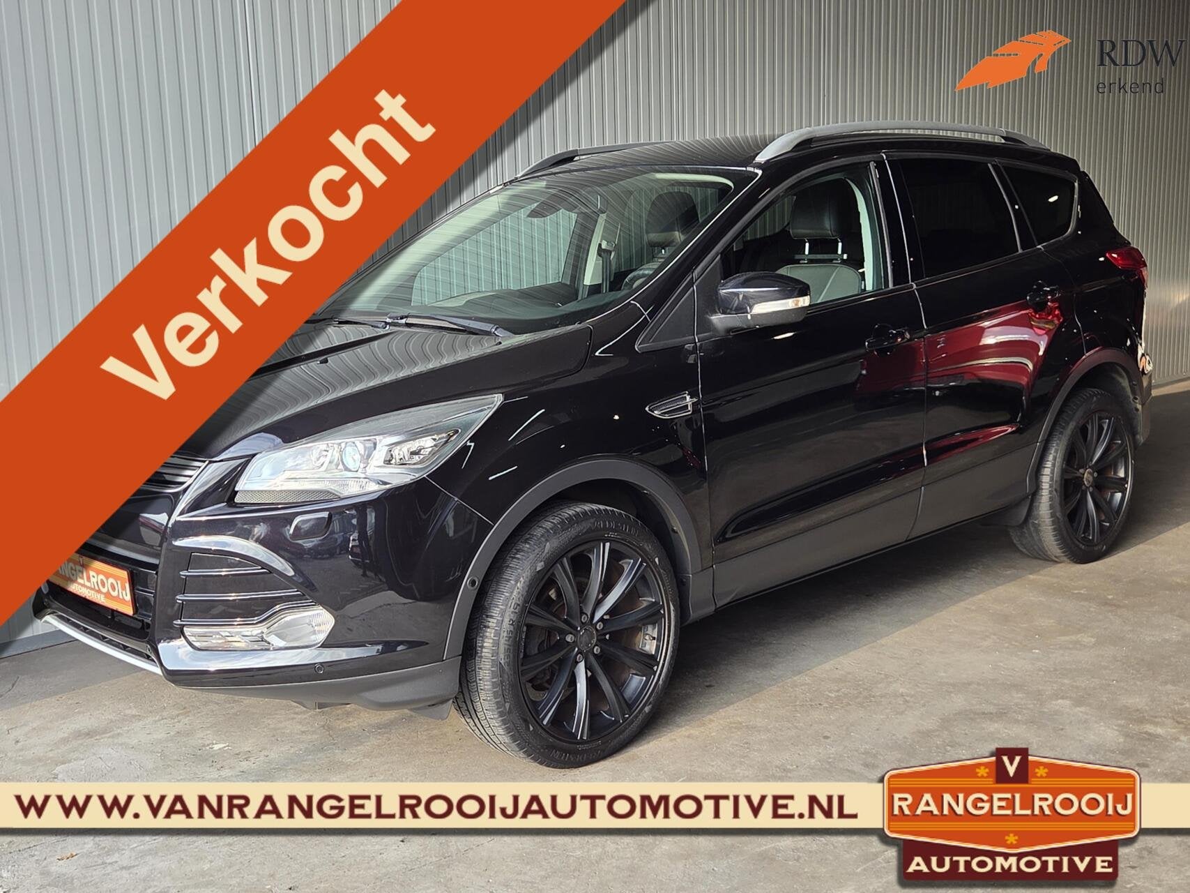 Ford Kuga 1.5 Titanium, trekh., xenon, stoelverw., clima, cr, Euro 6, 4 cilinders, Zwart, Bedrijf