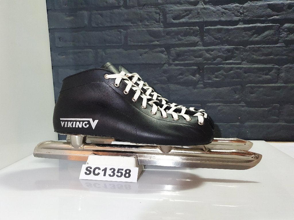 Viking Junior Tournoren Lage Laag Noren Leder Zwart Maat 45, Sport en Fitness, Schaatsen, Viking, Verzenden, Nieuw, Noren