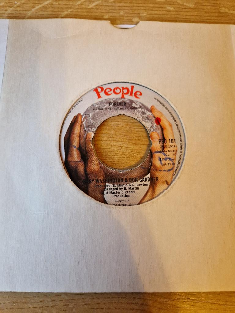 Baby Washington & Don Gardner – Forever 7", Ophalen of Verzenden, Zo goed als nieuw, Pop