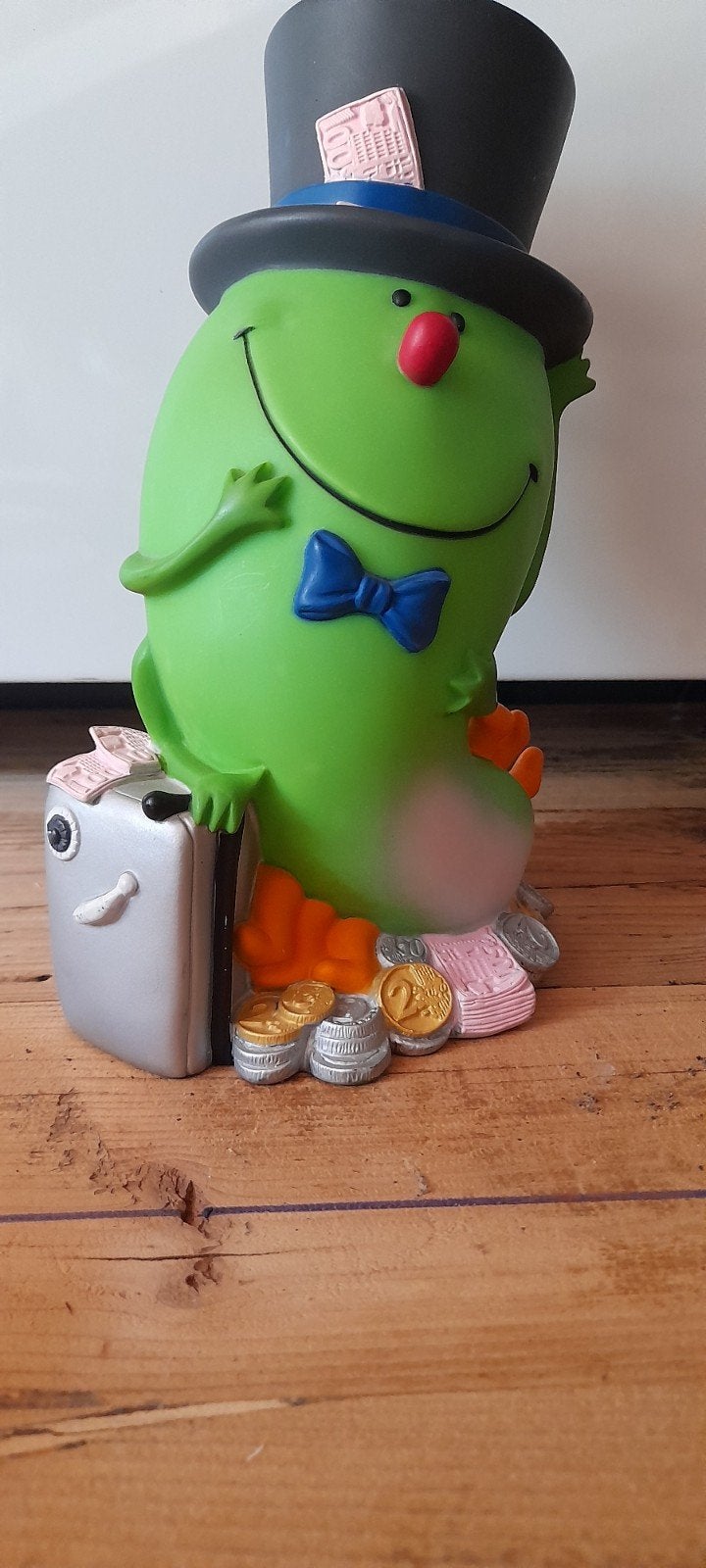 Vintage Spaarpot Rups Mr. Monopolie Rabobank Jaren '80, Ophalen of Verzenden