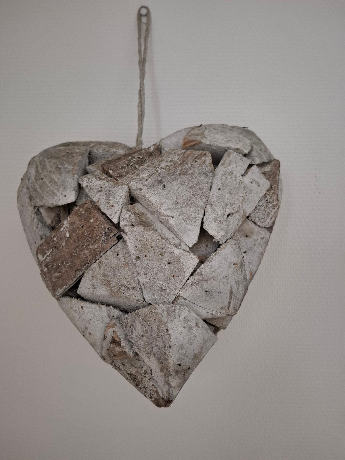 Decoratiehart van hout - 35 cm doorsnede, Ophalen, Hout, Gebruikt, Meerkleurig